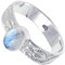 JEWELSTREZORO Regenbogenmondstein Edelstein Band Ring 925 Sterling Silber Ring Männer & Frauen Band Ring Alle Größen Band Ring Handgefertigt TSR117K_72 (22.9)