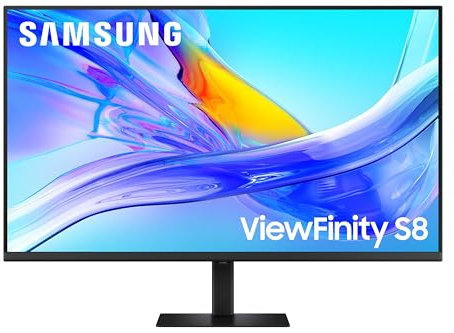 Samsung Écran PC ViewFinity - S80UD 37'', Résolution 4K UHD (3,840 x 2,160), HDR10, Dalle VA, 350 CD/m2, Installation One Click, Orientable, Inclinable, Pivotable, USB-C (90W), LS37D802UAUXEN