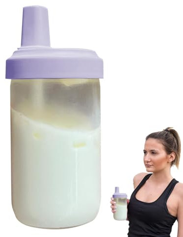 Straw Coffee Tumbler, 500ml Transparent Straw, Leakproof Drinking Cup, Unbreakable Coffee Cups, Water Bottle Travel Mug, Easy To Use, Portable for Juice Coffee Milk Tea Drinks