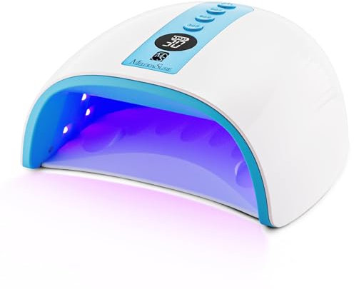 MelodySusie UV LED Nail Lamp, P-PLUS30G Rechargeable Cordless UV Nail Light for Gel Nails with 3 Timer Settings, Professional Nail Dryer for Salon & Home Use (Blue)