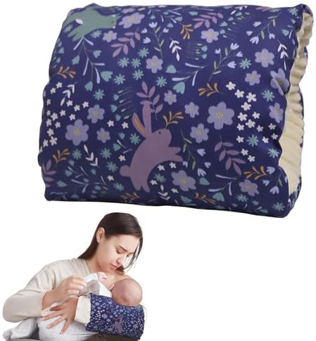 Cozy Cradle Pillow, Cozy Cradle Arm Pillow for Feeding Baby, Baby Nursing Pillow Head Support Pillow for Breastfeeding（Blue）