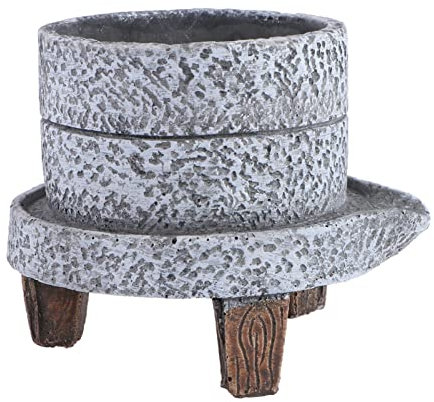 BESPORTBLE 1stk Blumentopf Gartenpflanzer Pflanzgefäße Aus Beton Pflanzen Anlage Trog Baumpflanzer Flache Blumentöpfe Eingetopft Fälschung Pflanzschalen Gesicht Pflanzer Gefälscht Künstlich