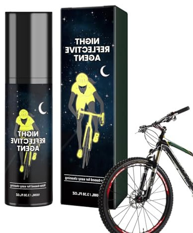 Vernice spray fosforescente, 100 ml, per guida notturna, vernice riflettente a lunga durata per vestiti, biciclette, skateboard, tela, legno, tessuto