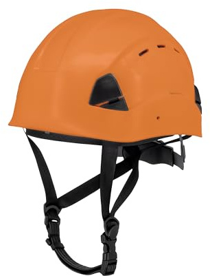 DEWALT DPG22V Sicherheitshelm, Typ II, Klasse C, 4-Punkt-Ratsche, belüftet, Orange