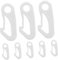 Anneome Flagpole Parts Kit 8 Pieces Flag Pole Clamp Flag Pole Accessories Flagpole Accessory Clips for Outdoor Use