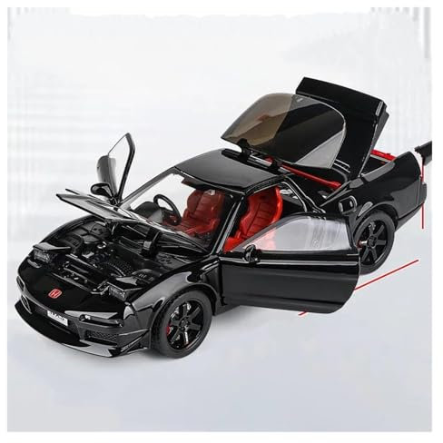 KWZGHOLJ Scale Finished Model Car 1:32 Scale For HONDA NSX NA1 Alloy Diecast Car Model Simulation Vehicle Replica Collection Present Die-cast Vehicle(Black)