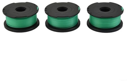 RichVibe Lot de 3 bobines et fil de rechange pour débroussailleuse Black & Decker GL7033 GL8033 GL9035 A6482 - Facile à installer et durable
