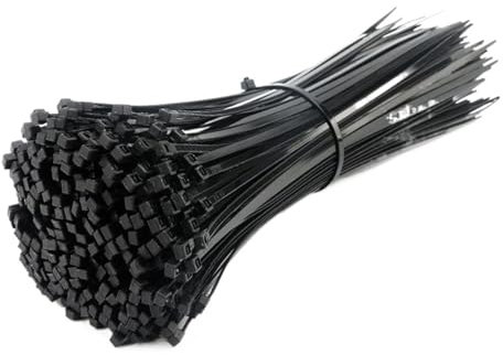 Fascette in nylon, fascette stringicavo, Fascette fermacavi in ​​nylon autobloccanti in plastica nera, larghe 3/4 mm, 30 pezzi(Wide 3 mm - 120 mm)