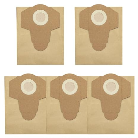 20 L Dust Bags ，Compatible for Einhell， Wet and Dry Vacuum Cleaner Accessories Fits TC 1825 TC 1815 S TC 1812S Vacuum Models(5pcs)