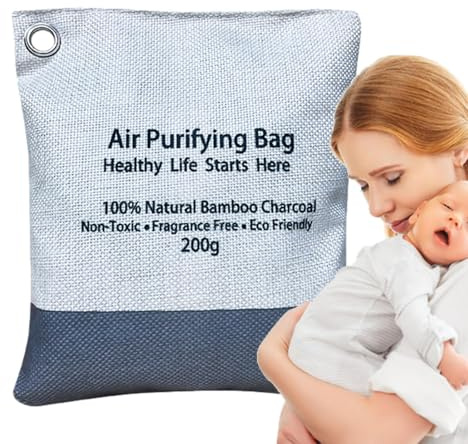 Charcoal Odour Simulator - Natural Activated Carbon Air Purifier Bags | Air Purifier and Deodorising, Charcoal Atmosphere Clean Bags | Refreshment Supplies, Deodoriser for Learning Room, Cupboard