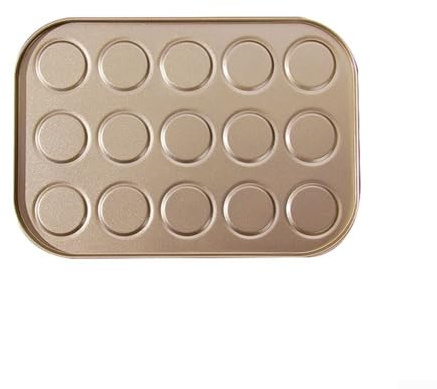 Macaron-Backmatte mit kreisförmigen Einkerbungen für saubere und gleichmäßige Gebäckformen jedes Mal (15 Löcher)