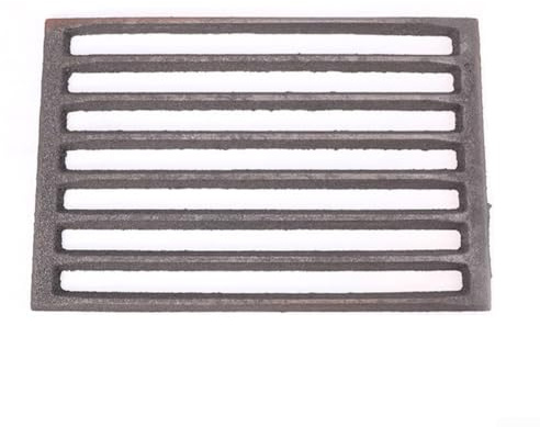 Elchuiaby Square Cast Iron Fire Grate Replacement Part for For hark Fireplaces Promotes Efficient Burning and Secure Log Holding (25.5 * 17CM)