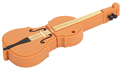 Cuifati Clé USB Violon Stockage de Données Musicales Plug and Play pour 7 8 10 Vista XP Unix 2000 ME NT OS X Clé USB Portable pour PC (32GB)