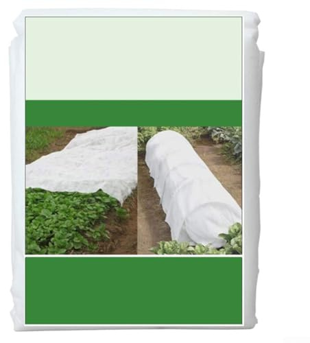 Bâche de Protection 9x1.6m Tissu Non-Tissé Anti-Gel pour Plantes Légumes Rosiers Couvre-Sol Hiver(75g)