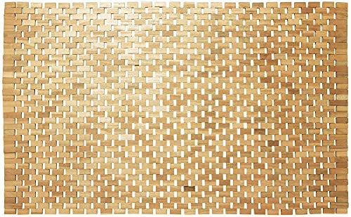 Sealskin Badteppich Woodblock, Holz, 52 x 90 cm, Teak