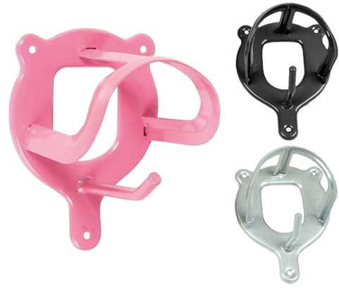 NETPROSHOP Trensenhalter, Halter für Trensen u Halfter, schwarz oder Silber, Auswahl:Rosa