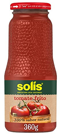SOLÍS Tomate Frito Clásico Frasco Cristal - Sin Gluten - 360g
