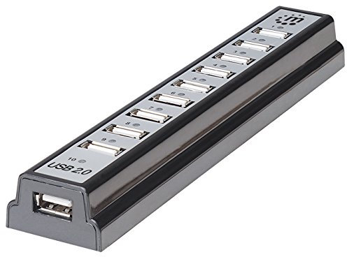 Manhattan 161572 - Hub USB, Negro