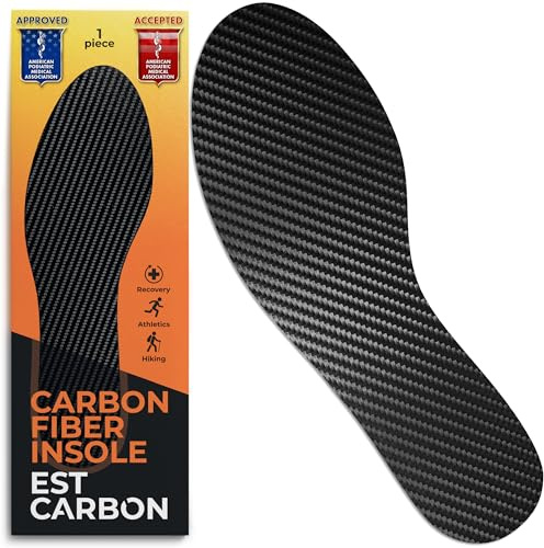 Semelle intérieure rigide en fibre de carbone - 1 pièce, pointure UE 37
