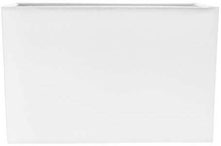 Contemporary and Stylish Ivory White Linen Fabric Rectangular Lamp Shade for Wall Ceiling or Table - 29cm Length 60w Maximum Suitable for The Home or Commercial Usage by Happy Homewares