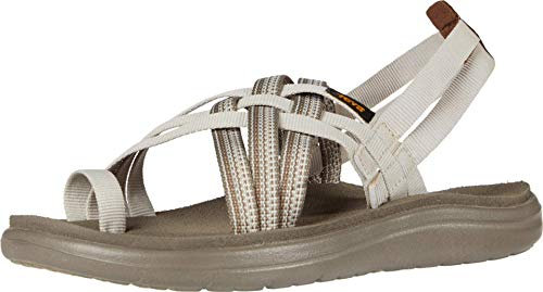 Teva Voya Strappy, Damen Sandalen, Elfenbein (Antiguous Birch Abrc), 37 EU