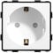 BSEED Wandsteckdose EU Steckdose 16Amp Steckdose Function Key Weiß 86mm