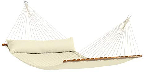 La Siesta® Alabama Vanilla – Quilted Kingsize Spreader Bar Hammock