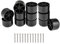 RDEXP Lot de 12 pieds de canapé de rechange pour meubles et chaises 5 cm