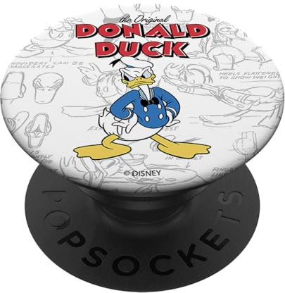 Disney Mickey And Friends The Original Donald Duck Sketch PopSockets mit austauschbarem PopGrip