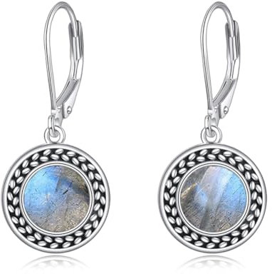 Vintage Chandelier Brisur Ohrringe f¨¹r Damen 925 Sterling Silber Ohrh?nger Labradorit