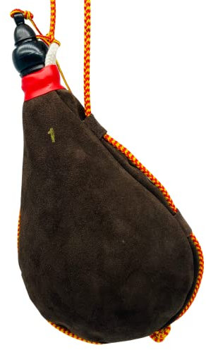 Bota de Vino 2 L Edición Especial en Piel Vacuno Marrón con Interior en Látex Sin Goteo Cantimplora para transportar y conservar bebidas