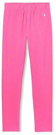 Champion Legacy Legacy Color Punch G - Cotton-Lycra Leggings, Fucsia, 5-6 Anni Bambina FW23