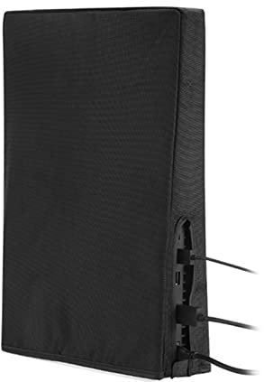 Funda a Prueba de Polvo para Consola de Videojuegos, Dust Cover Vertical Oxford Cloth Protector contra el Polvo para Consola (Negro)