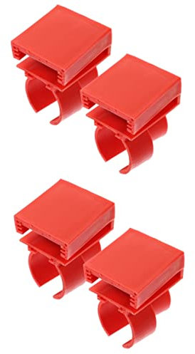 BCOATH 4 Stücke Aquarium Lichtständer Schnalle Lampenhalter Mini Lichtclips Streifenhalter Aquatisch Lichtständer LED Lichthalterung Aquarium Halterung Clips Streifen Lampenständer Kits