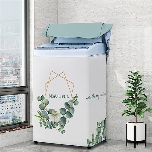 Odot Cacopertura Lavatrice Carica Dall'alto, Copertura Lavatrice per Esterno con Cerniera, Interni Esterni Impermeabile