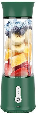 Maizoon Electric Fruit Juice Cup USB Charger for Home Remove Faster Delicate Flavor Easy to Clean 400ml/14oz Fruit Juice Supplement for Ice Chopping Green