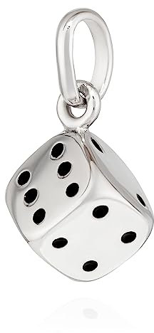 NKlaus Kettenanhänger Würfel 925 Sterlingsilber 6x6mm Talisman Amulett Anhänger 14563