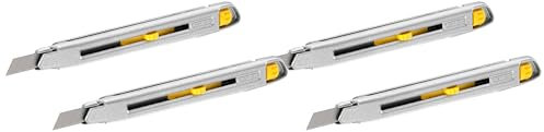 Stanley 0-10-095 Snap Off Knife Interlock, Silver (Pack of 4)