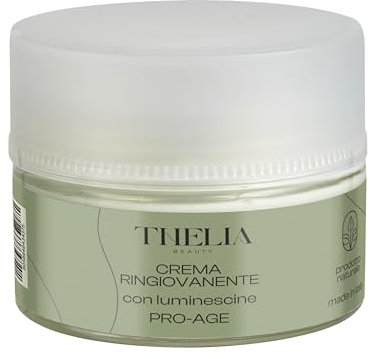 Thelia Beauty | Crema Ringiovanente Idratante Pro-Age con Luminescine, Olio di Ciliegia e Acido Ialuronico Prodotto Naturale Senza Parabeni, Dermatologicamente Testato, Made in Italy, 50 ml