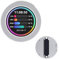 Waveshare 2.1inch USB Monitor Round IPS Panel Water Cooler Screen/PC Case Secondary Screen/Desktop RGB Ambient Screen, 480×480 Resolution, Music Spectrum Analysis Function, CNC Silver Metal Case