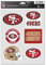 Wincraft NFL Aufkleber Multi-Use 6er Set 19x14cm San Francisco 49ers