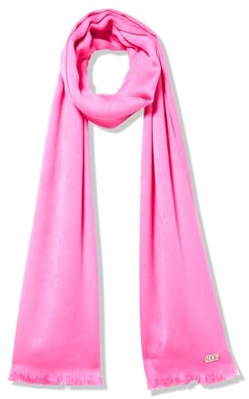 DKNY Damen Oversized Eyelash Fringe Basic Scarf Mode-Schal, Shocking pink, Einheitsgröße