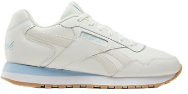 Reebok Mens Ventilator Signature Leather Fashion Sneakers, Chalk/Classic Beige/Soft Blue, 41 EU