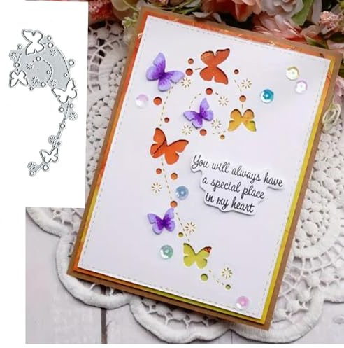 Lots of Butterfly Metal Die Cuts for Card Making,Christmas Butterfly Card Cutting Dies Cut Stencils DIY Scrapbooking Album Decorative Embossing Paper Card Embossing Craft