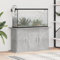 Homgoday Aquariumständer Aquarium Unterschrank Aquarium Tisch Aquarienschrank mit 6 Fächer Aquarienunterschrank Terrarium Schrank für Sicheren Stand Betongrau 101x41x58 cm Holzwerkstoff