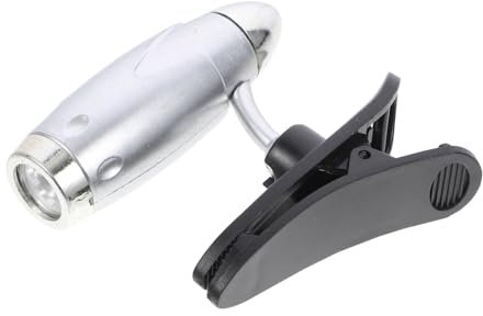DOITOOL Mini-buchlampe Zum Lesen Mit Starkem Clip Sanfter Led-helligkeit Kompakt Und Batteriebetrieben Für Bücher Und Näharbeiten