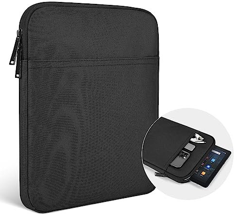 8 Inch Tablet Carrying Sleeve Bag Compatible with 8 Amazon Kindle Fire 8/Fire 8 Plus, 8.3 iPad Mini 7 6/7.9 iPad Mini 5 4 3 2 1, Samsung Galaxy Tab A7 Lite/Tab A Protective Tablet Case(Black)