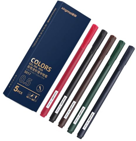 Farbige Stifte für Scrapbooking – 5 Farben, farbige Gelmarker, schnell trocknende Gelstifte, farbiges Set, Erwachsene, Scrapbooking, Stifte, Schüler-Tagebuch