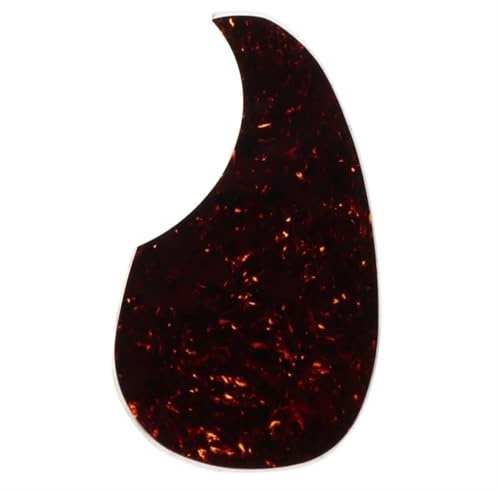 Akustische Gitarre Pickguard Platte Schwarz Schildkröte Scratchplate Selbstklebende