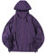 Ewleguzka Fahrradjacken für Herren, Laufjacke, Winter, thermisch reflektierender Kapuzenpullover, winddicht, leicht, verstaubar, mit Kapuze, Fahrrad, Wanderjacke mit Taschen, Violett (2), XL